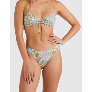 NWT Billabong Summerside Paisley Boho  Bikini Bottoms Women’s Size L/12